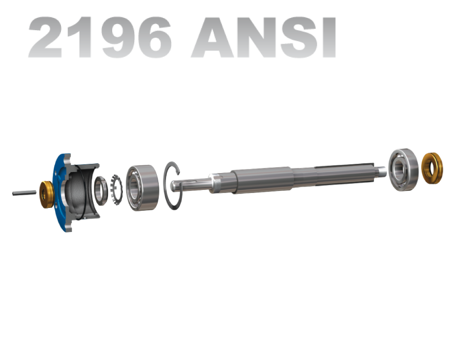 Summit 2196 LTO Shaft Kit, Solid, 316SS, ANSI