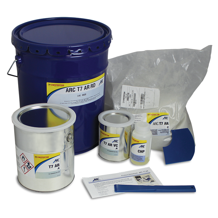 Chesterton ARC T7 AR, Abrasion Resistant Barrier Coating for High Temperature and Chemical Exposures