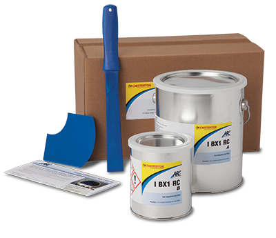 Chesterton ARC I BX1 RC,  Rapid-Curing, Trowel-Grade Coating for Coarse Particle Severe Sliding Wear with Impact