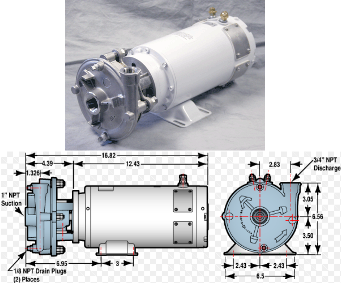 DC-10 Stainless Steel Washdown Pump